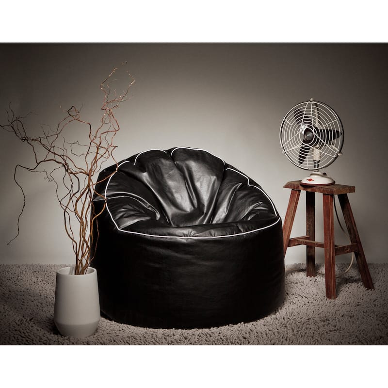 Sitting Point Faux Leather Tube Cozy Extra Large Bean Bag