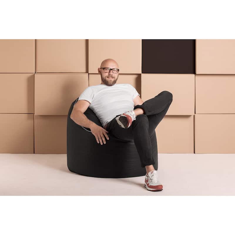 Sitting Point Faux Leather Tube Cozy Extra Large Bean Bag