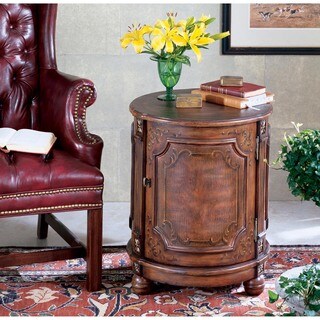 Butler Thurmond Alligator Handmade Drum Table - Bed Bath & Beyond ...