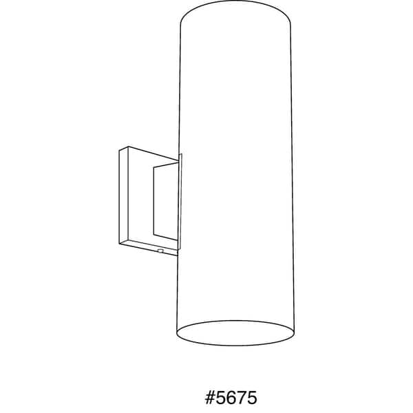 Progress Lighting P5675 31 Cylinder 2 Light Wall Progress Lighting P5675 31 Cylinder 2 Light Wall