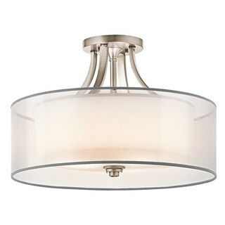 Kichler Lighting Lacey Antique Pewter Semi-Flush