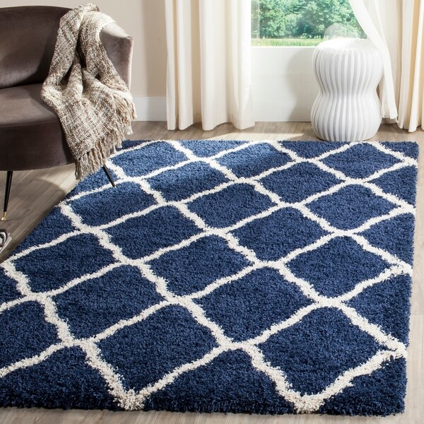 Safavieh Hudson Moroccan Trellis Navy Ivory Rug 4 X 6 Safavieh Hudson Moroccan Trellis Navy Ivory Rug