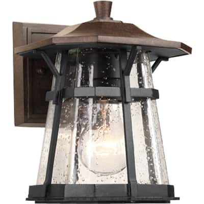 Derby 1-Light Espresso Craftsman Outdoor Wall Lantern Light