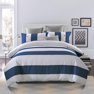 Superior Addison 300 TC Embroidered Cotton Duvet Cover Set