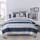 preview thumbnail 1 of 2, Superior Addison 300 TC Embroidered Cotton Duvet Cover Set