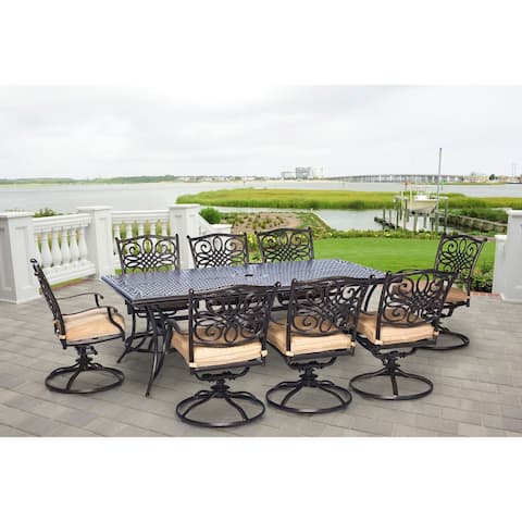 Hanover Outdoor TRADDN9PCSW-8 Traditions 9-piece Dining Set