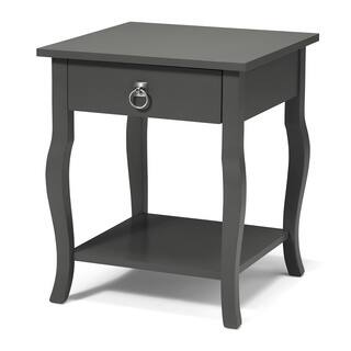slide 1 of 1, Clay Alder Home Bear Wood 1-drawer Side Table Nightstand