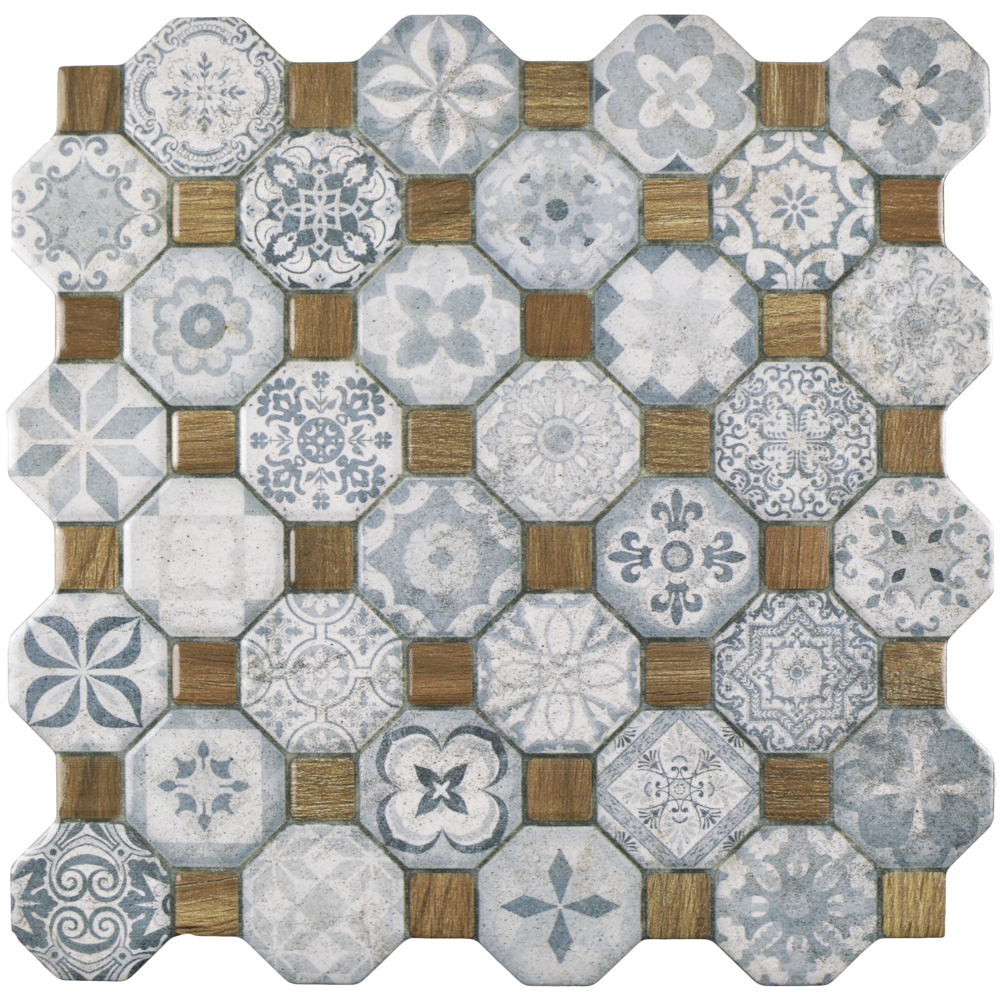 Somertile 12 25x12 25 Inch Tesseract Blue Ceramic Floor And Somertile 12 25x12 25 Inch
