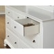 preview thumbnail 4 of 7, Roundhill Furniture Laveno White Wood King 6-piece Bedroom Furniture Set