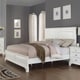 preview thumbnail 2 of 7, Roundhill Furniture Laveno White Wood King 6-piece Bedroom Furniture Set