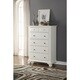 preview thumbnail 8 of 7, Roundhill Furniture Laveno White Wood King 6-piece Bedroom Furniture Set