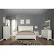 preview thumbnail 1 of 7, Roundhill Furniture Laveno White Wood King 6-piece Bedroom Furniture Set