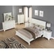 preview thumbnail 9 of 7, Roundhill Furniture Laveno White Wood King 6-piece Bedroom Furniture Set
