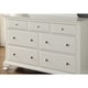 preview thumbnail 3 of 7, Roundhill Furniture Laveno White Wood King 6-piece Bedroom Furniture Set