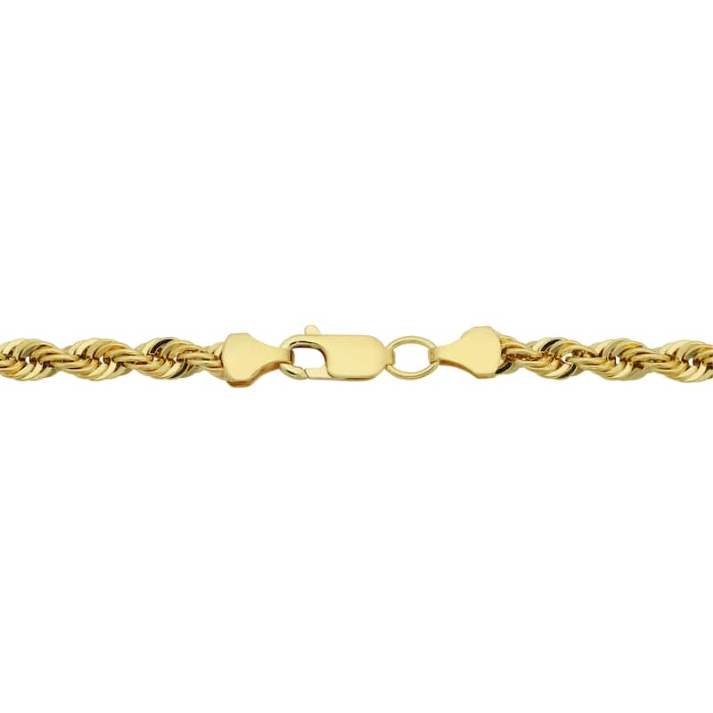 14k Yellow Gold Filled Men's Rope Chain Necklace (4.2mm)