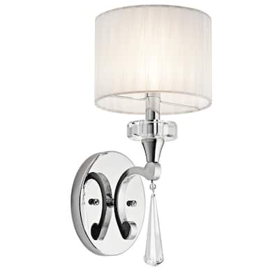Kichler Lighting Parker Point Collection 1-light Chrome Wall Sconce