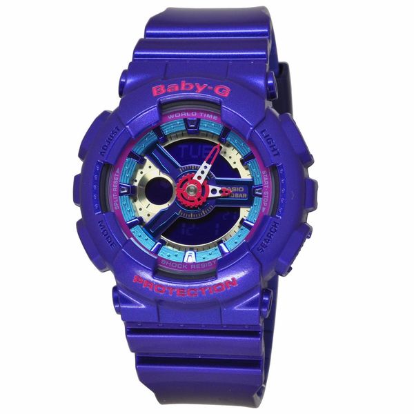 casio violet watch