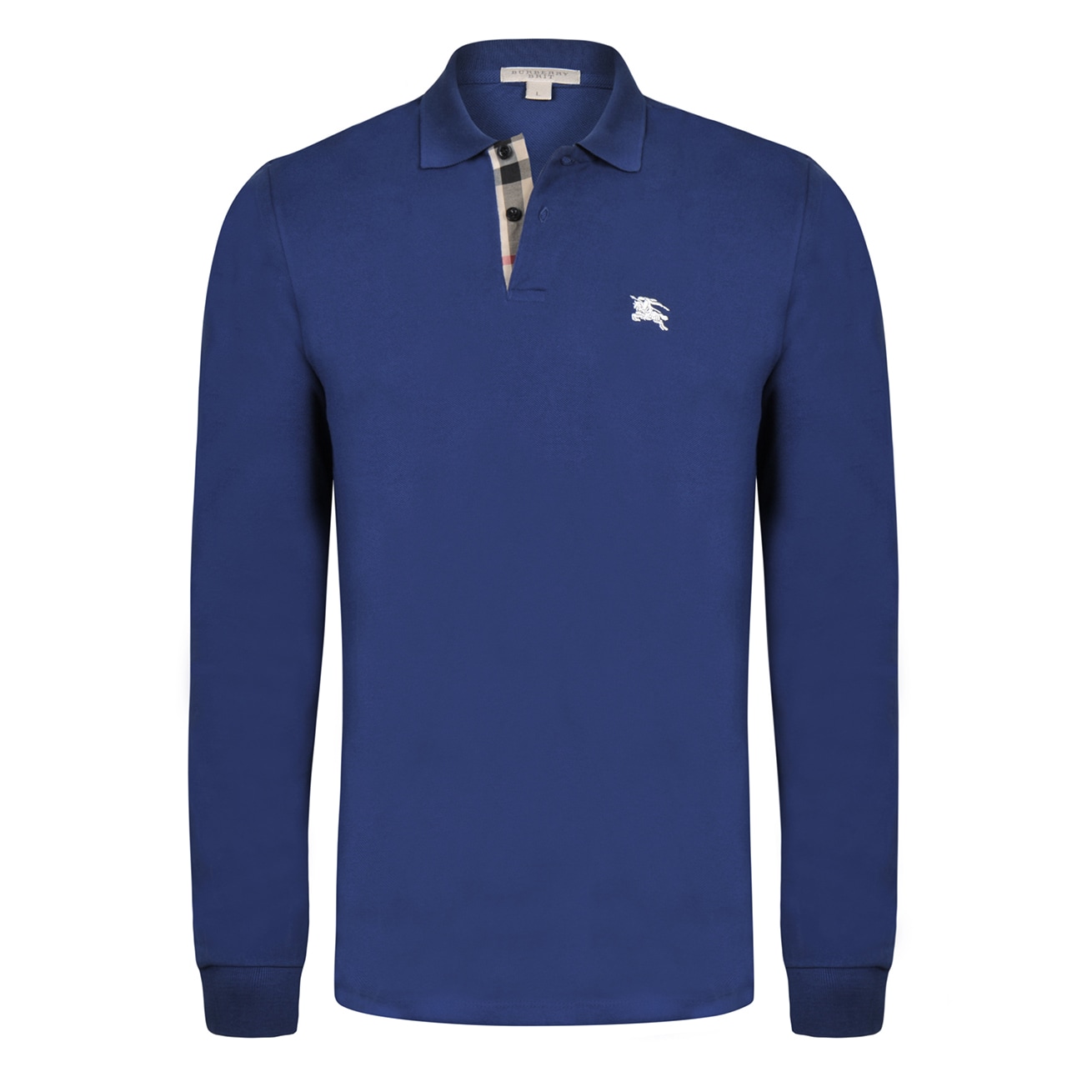 burberry mens long sleeve polo shirt