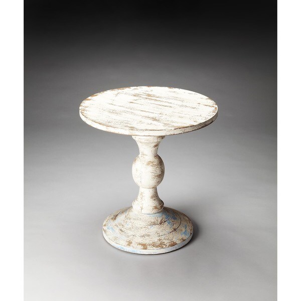 Handmade Butler Grandma's Attic Solid Wood Pedestal Table (India)