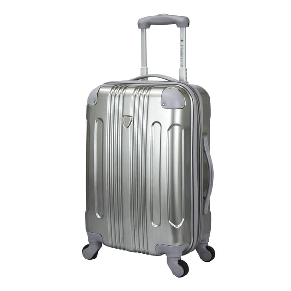 Travelers Club Polaris 20inch Metallic Hardside Expandable Carryon