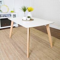 60" Two-Tone Retro Dining Table - 60 x 35 x 30H
