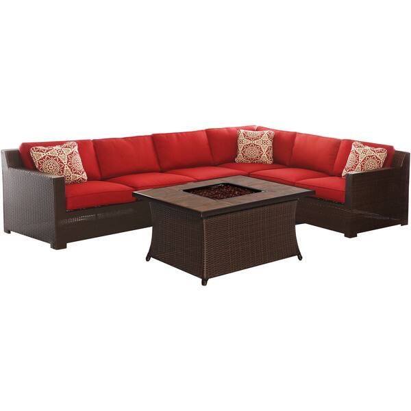 Hanover METRO6PCFPBRYB Metropolitan Autumn Berry Aluminum 6piece