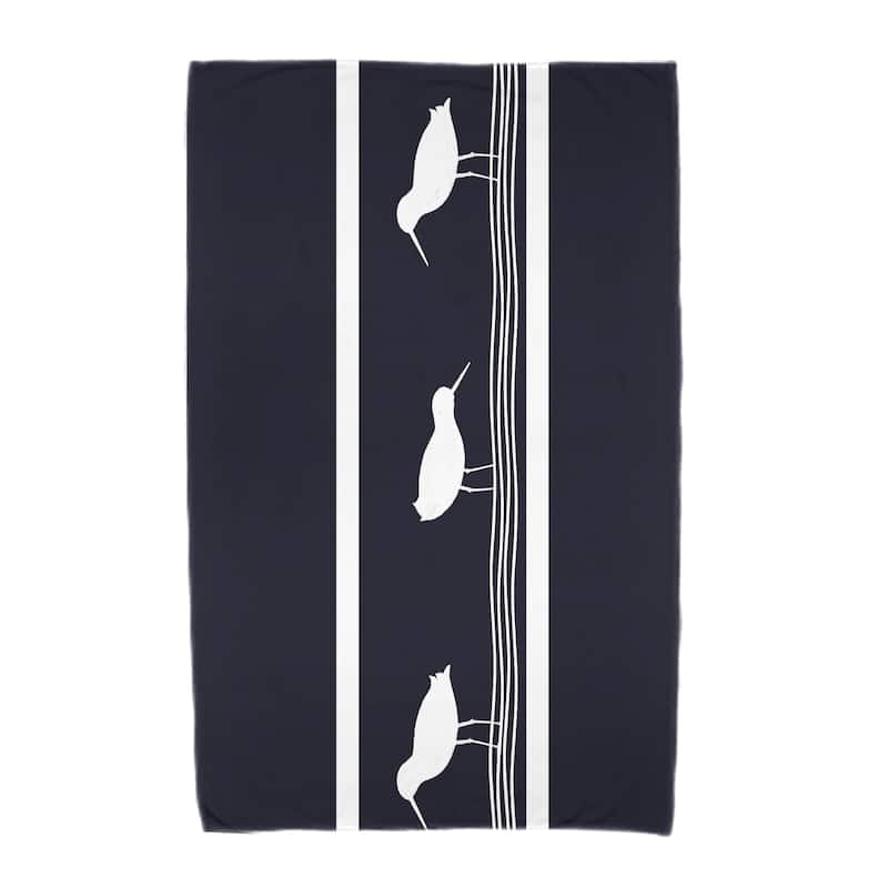 36 x 72-inch Birdwalk Animal Print Beach Towel - Navy