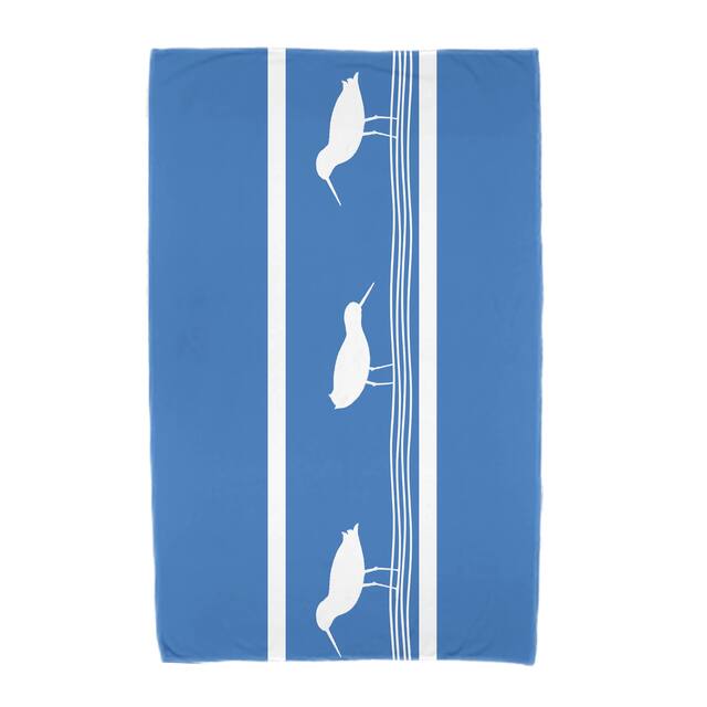 36 x 72-inch Birdwalk Animal Print Beach Towel - Blue