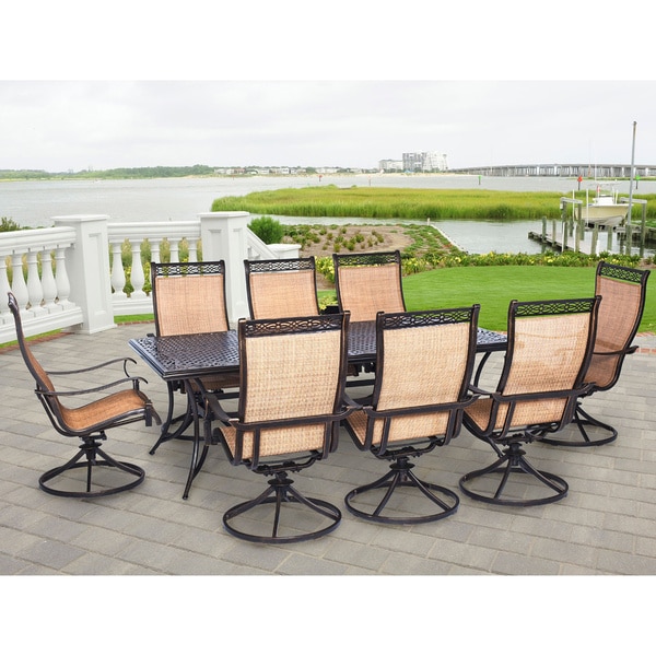 Patio dining set with store swivel chairs sale