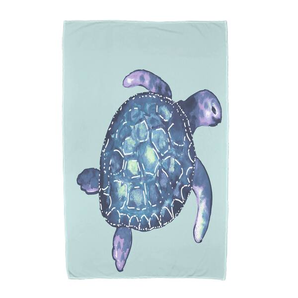 30 x 60-inch Sea Turtle Animal Print Beach Towel - Overstock - 12067922