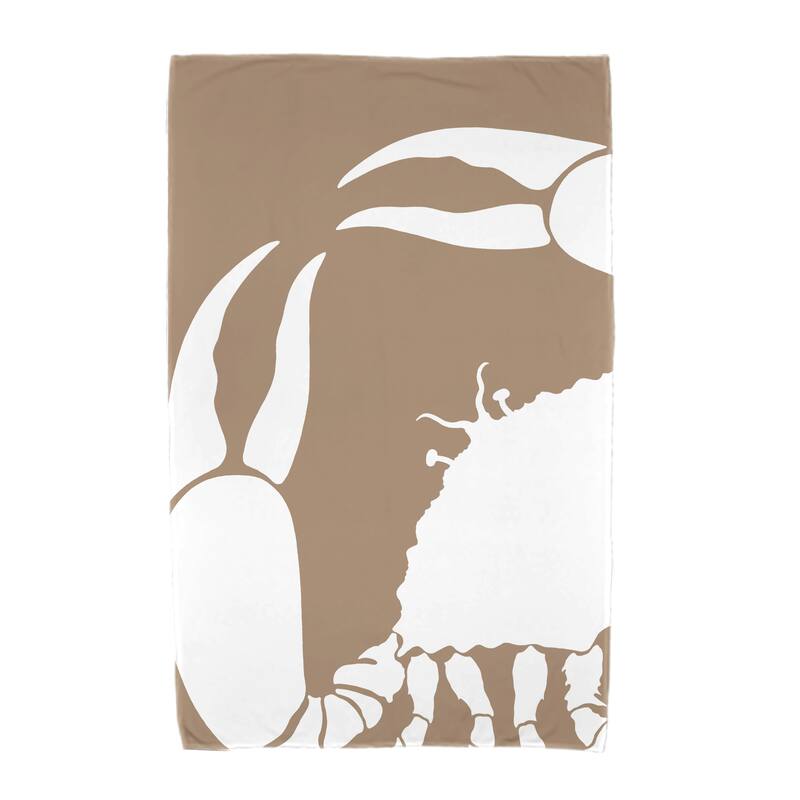 36 x 72-inch Crab Dip Animal Print Beach Towel