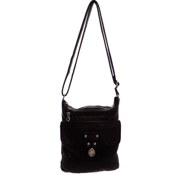 Shop Ampere Creations Stacy Vegan Leather Extra-large Crossbody Handbag - On Sale - Free ...
