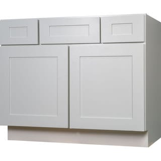 41-50 Inches Bathroom Vanities & Vanity Cabinets - Shop The Best ... - Everyday Cabinets White Shaker 48-inch Single Sink Bathroom Vanity Cabinet