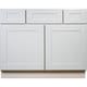 Shop Everyday Cabinets Shaker 42-inch White Wood Single ...