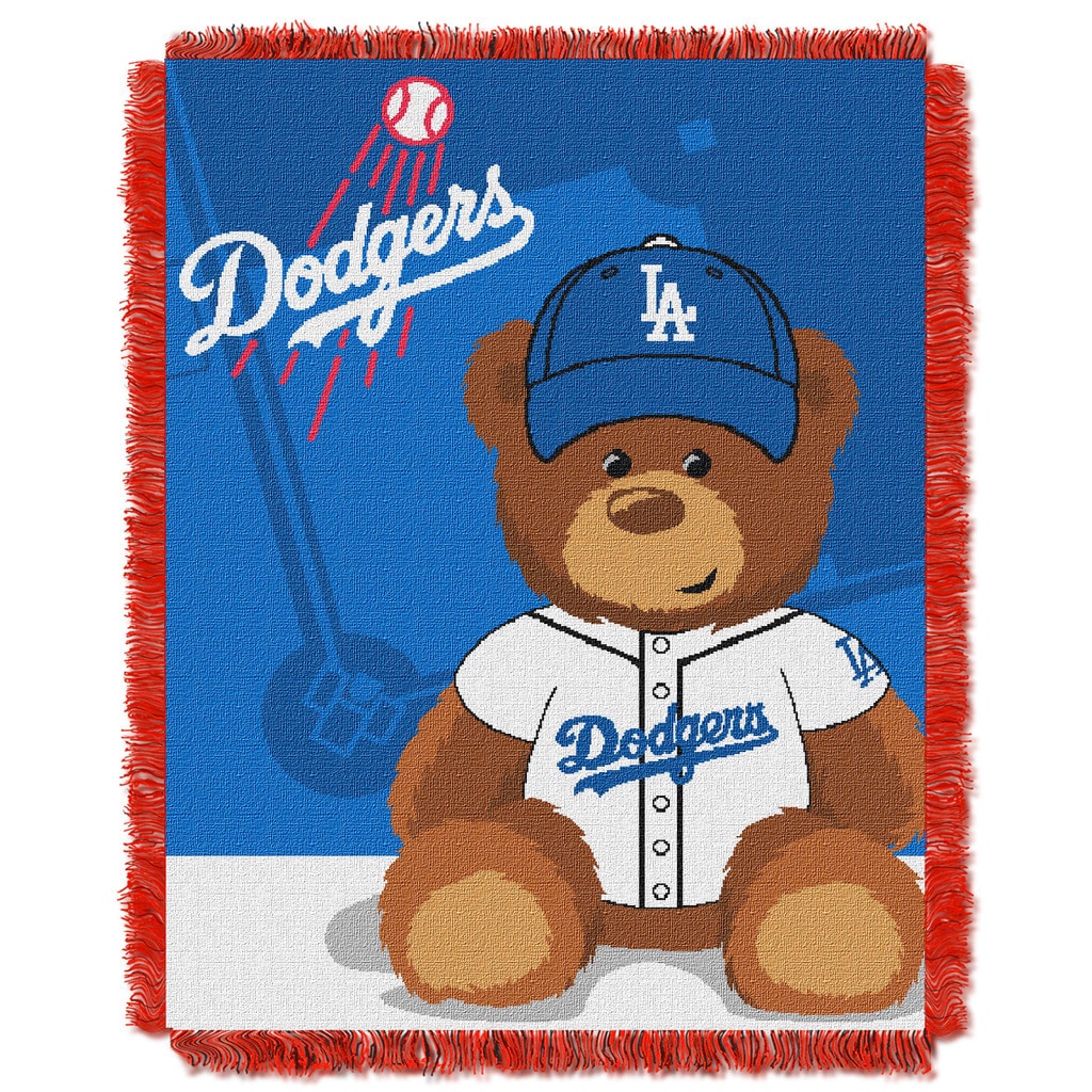 Shop Mlb 044 Dodgers Field Bear Baby Throw On Sale Overstock