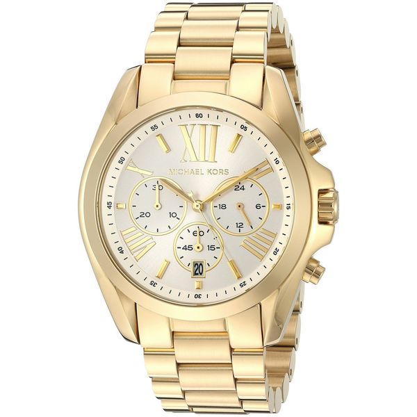 michael kors bradshaw silver tone watch