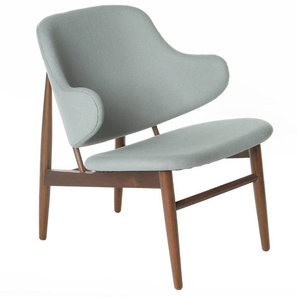 Shop Cherish Wood Inspired Lounge Chair Light Grey Free