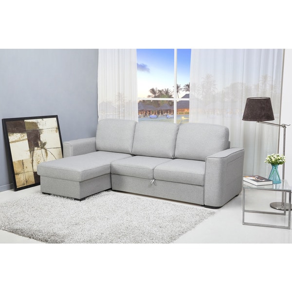 Huntington Mist Convertible Sectional Sofa Bed Free Shipping Huntington Mist Convertible Sectional Sofa Bed