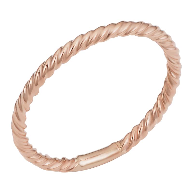 Fremada 14k Gold High Polish RIbbed Design Ring (Yellow, White or Rose Gold)