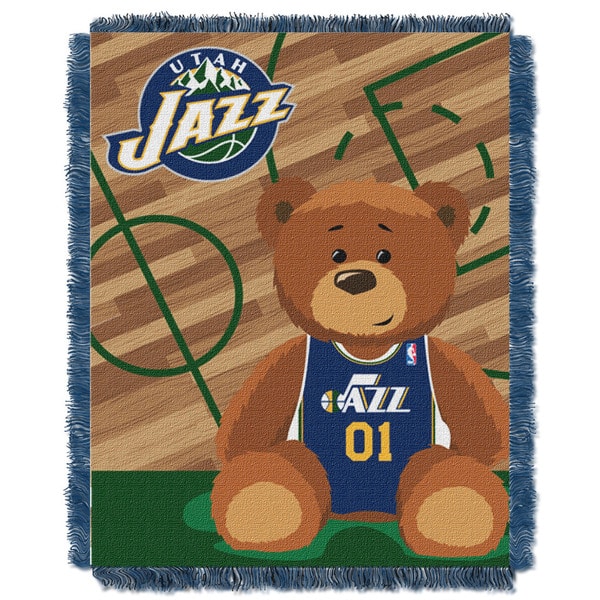 slide 1 of 1, NBA 04401 Jazz Half Court Baby Throw