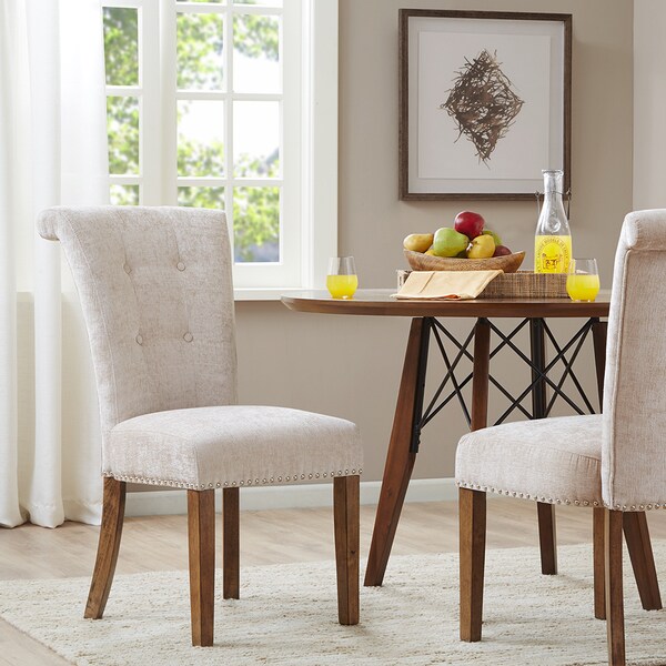 Madison Park Colfax Cream Dining Chair (Set of 2) - Bed Bath
