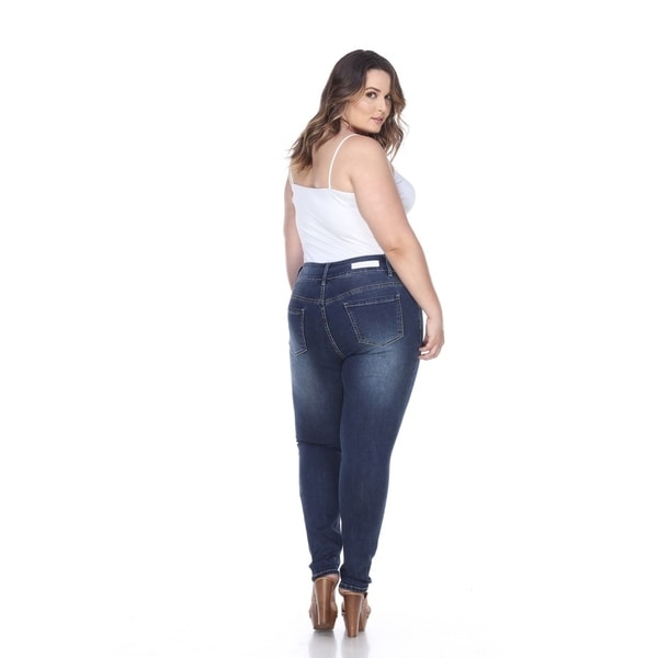 super stretch plus size jeans