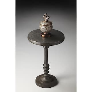 Handmade Tanya Metal Pedestal End Table (India)