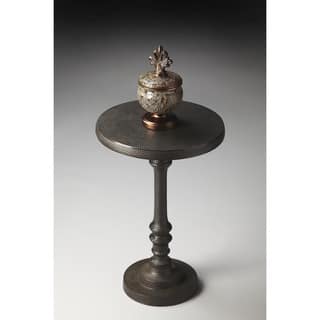 Handmade Tanya Metal Pedestal End Table (India)