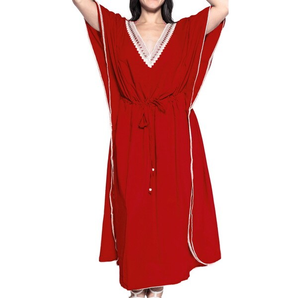 womens red nightgown