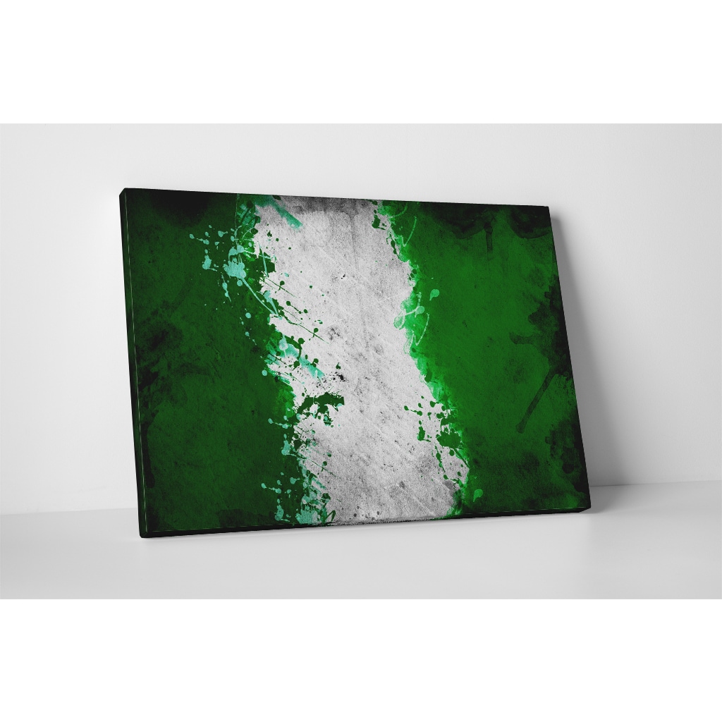 Shop Vintage Nigeria Flag Gallery Wrapped Canvas Wall Art Overstock 12071012