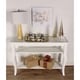preview thumbnail 5 of 14, Kate and Laurel Lillian Wood 2-shelf Console Table with Curved Legs - 44x15x30