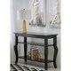 preview thumbnail 1 of 14, Kate and Laurel Lillian Wood 2-shelf Console Table with Curved Legs - 44x15x30