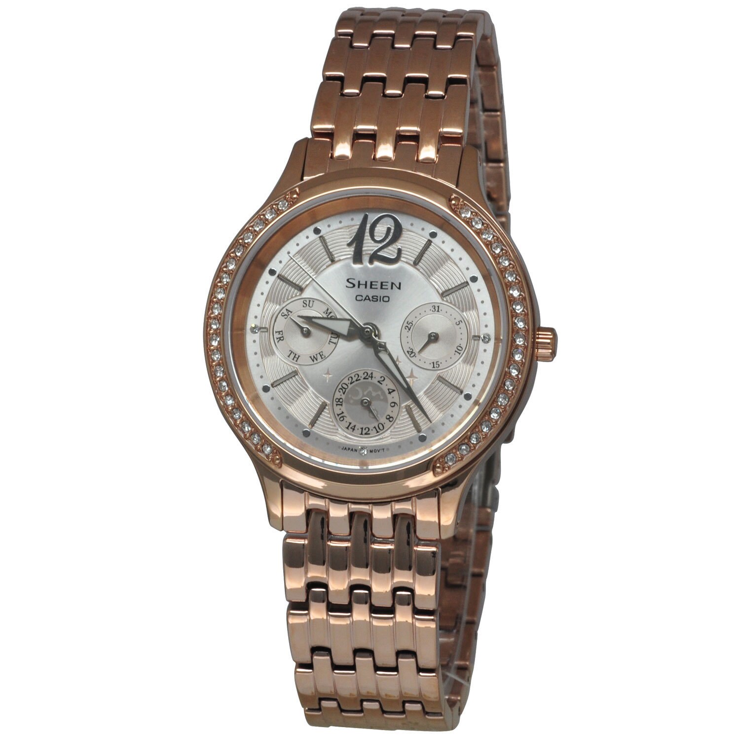 casio sheen swarovski elements rose gold