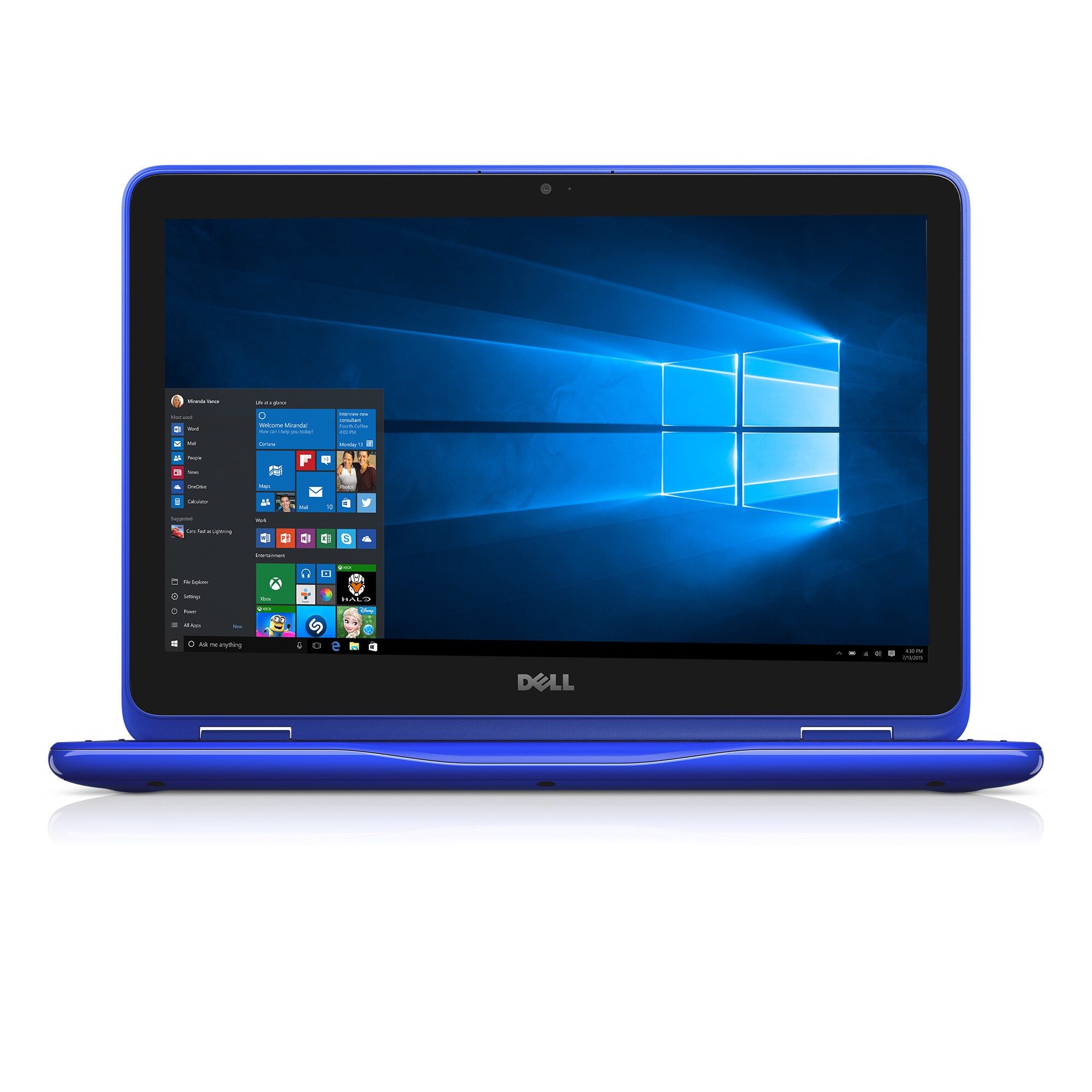 Shop Dell Inspiron 11 3000 11 3168 11 6 Touchscreen 2 In 1 Notebook 1366 X 768 Pentium N3710 4 Gb Ram 500 Gb Hdd Blue Overstock 12071192